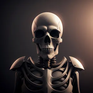 Terrifying Skull Sculpture: Spooky Anatomy of Death
