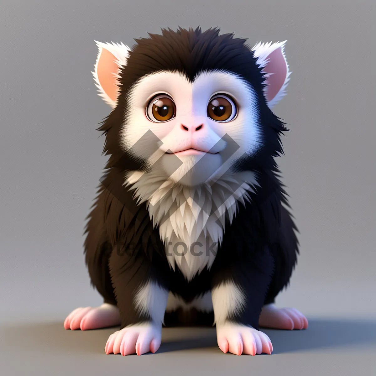 Picture of Adorable Fluffy Kitty with Whiskers