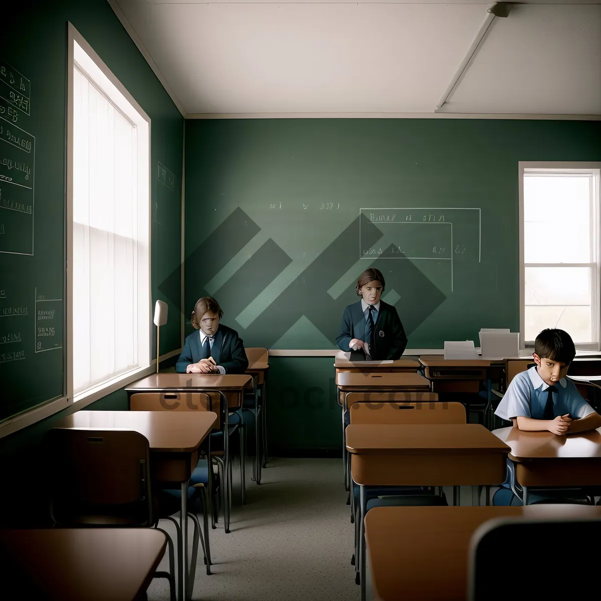 Picture of Modern Business Meeting Room with Empty Chairs