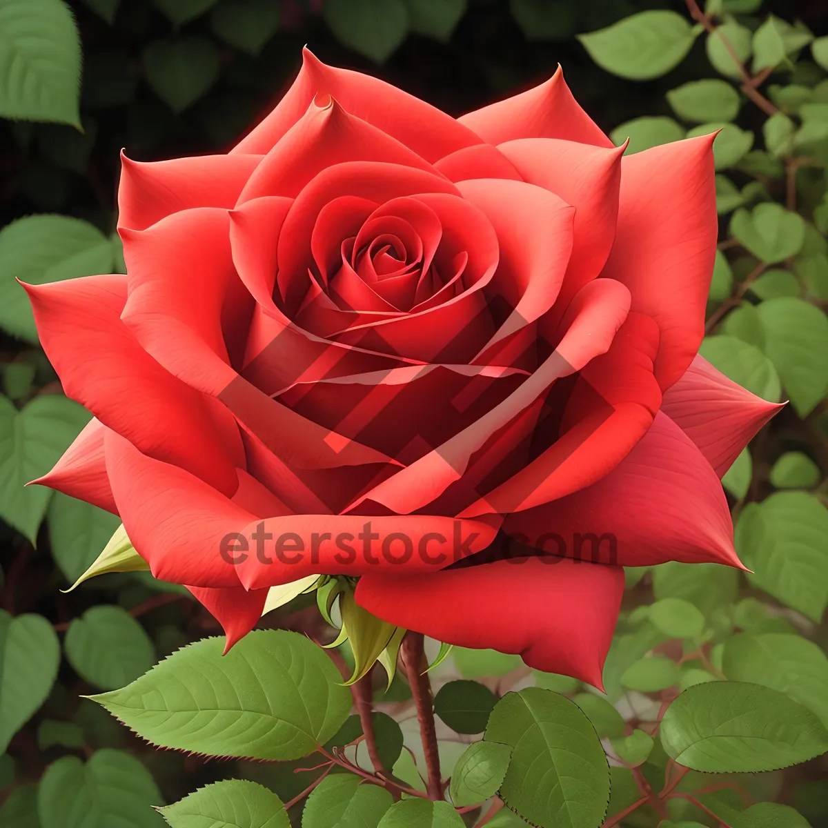 Picture of Blooming Valentine's Rose Bouquet: A Burst of Love