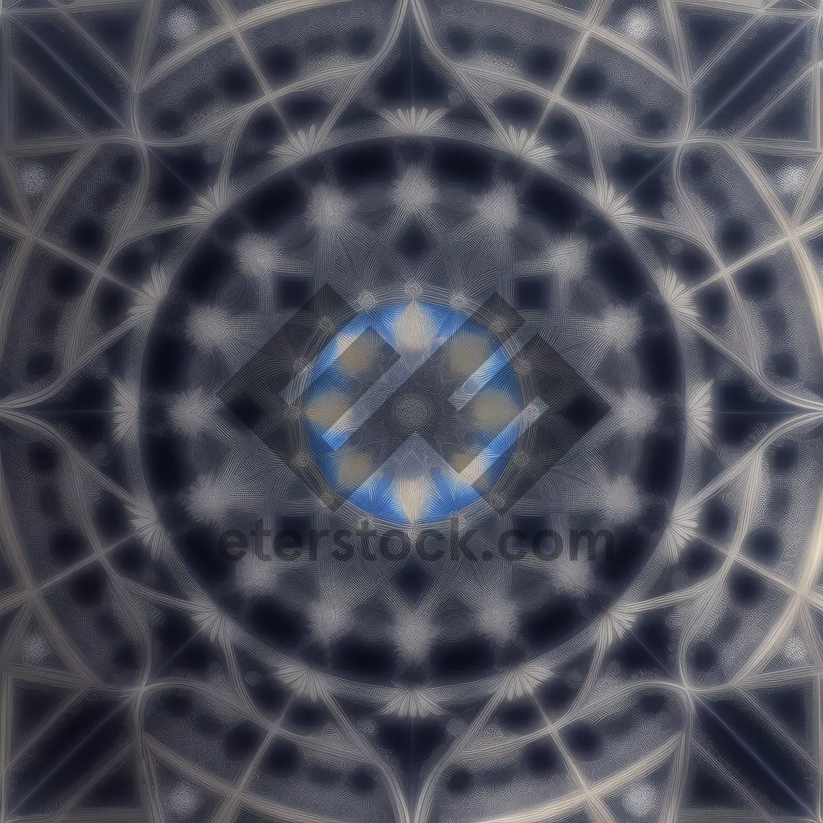 Picture of Futuristic Fractal Tracery: Abstract Graphic Pattern Design