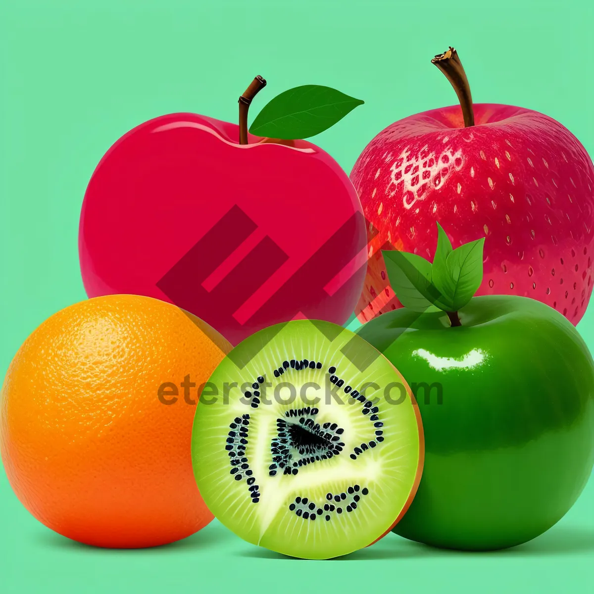 Picture of Fresh Granny Smith Apple - Healthy Snack with Juicy Vitamin Boost