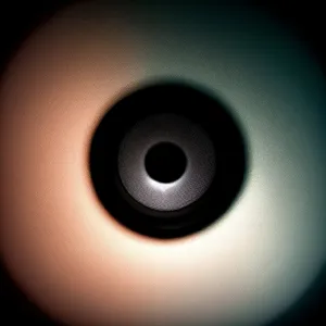 Black Circle Audio: Loudspeaker Sound Wave on Paper Towel
