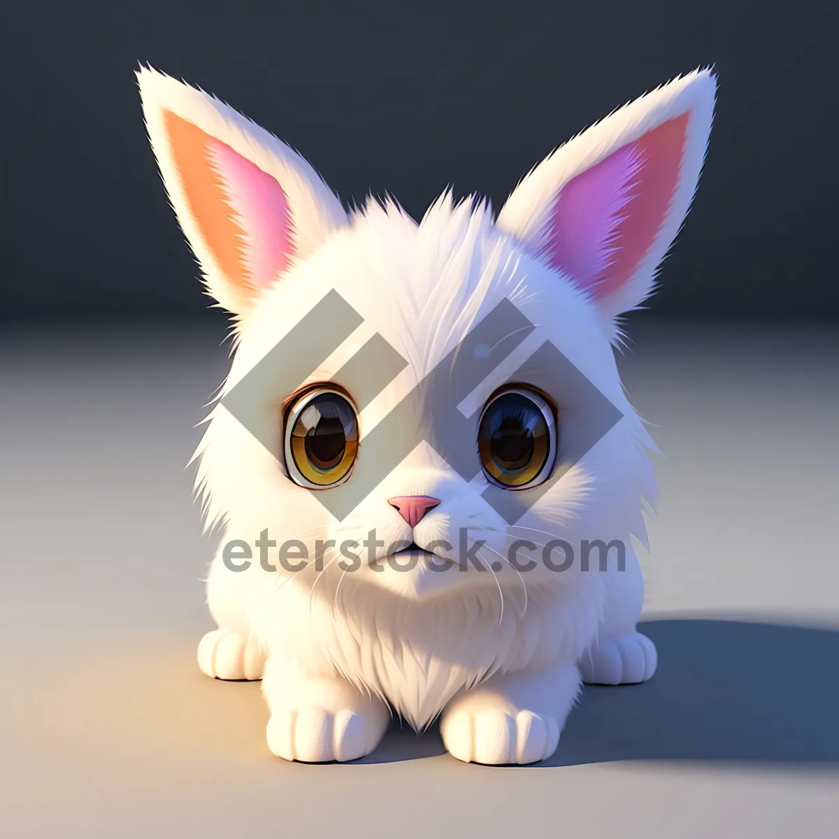 Picture of Fluffy Bunny with Adorable Furry Ears