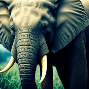 Majestic Tusker Roaming Serengeti Safari