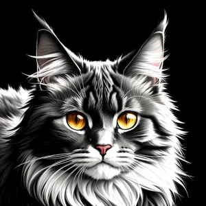 Furry Charm: Adorable Gray Tabby Kitty