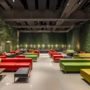 Luxurious modern interior with elegant furniture.