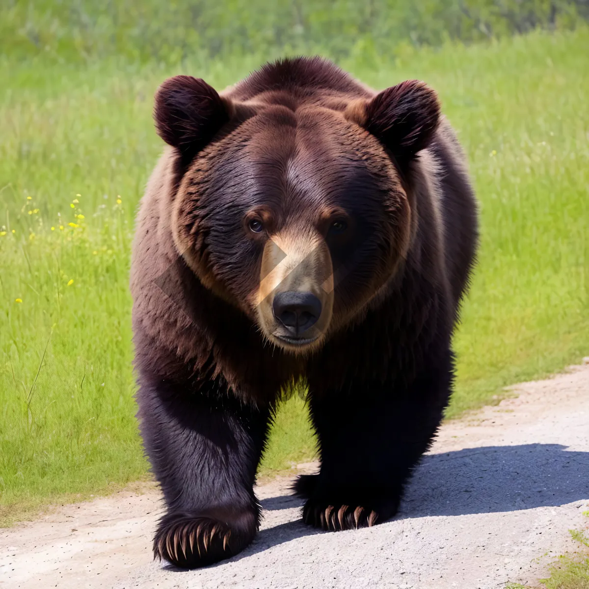 Picture of Wild Brown Bear - Majestic Mammal of the Zoo