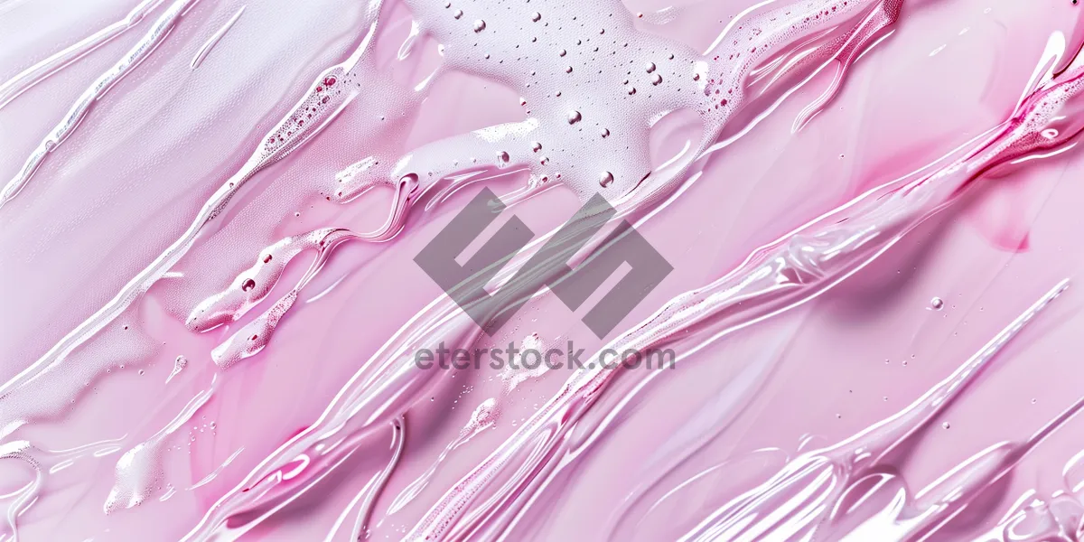 Picture of Lilac Flowing Fractal Design with Soft Lines