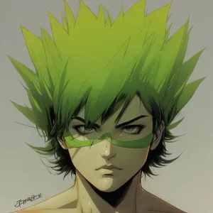 Leek Face Portrait - Alluring Expression Captured