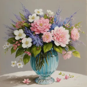 Exquisite Spring Bouquet in China Vase.