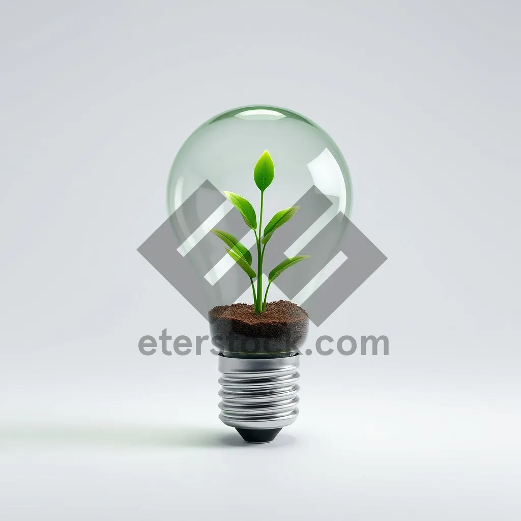 Picture of Green innovation: Bright electric plant lamp