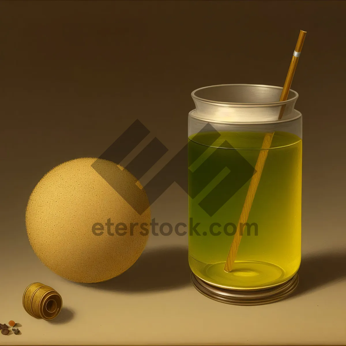 Picture of Freshly Squeezed Orange Juice in Glass Cup