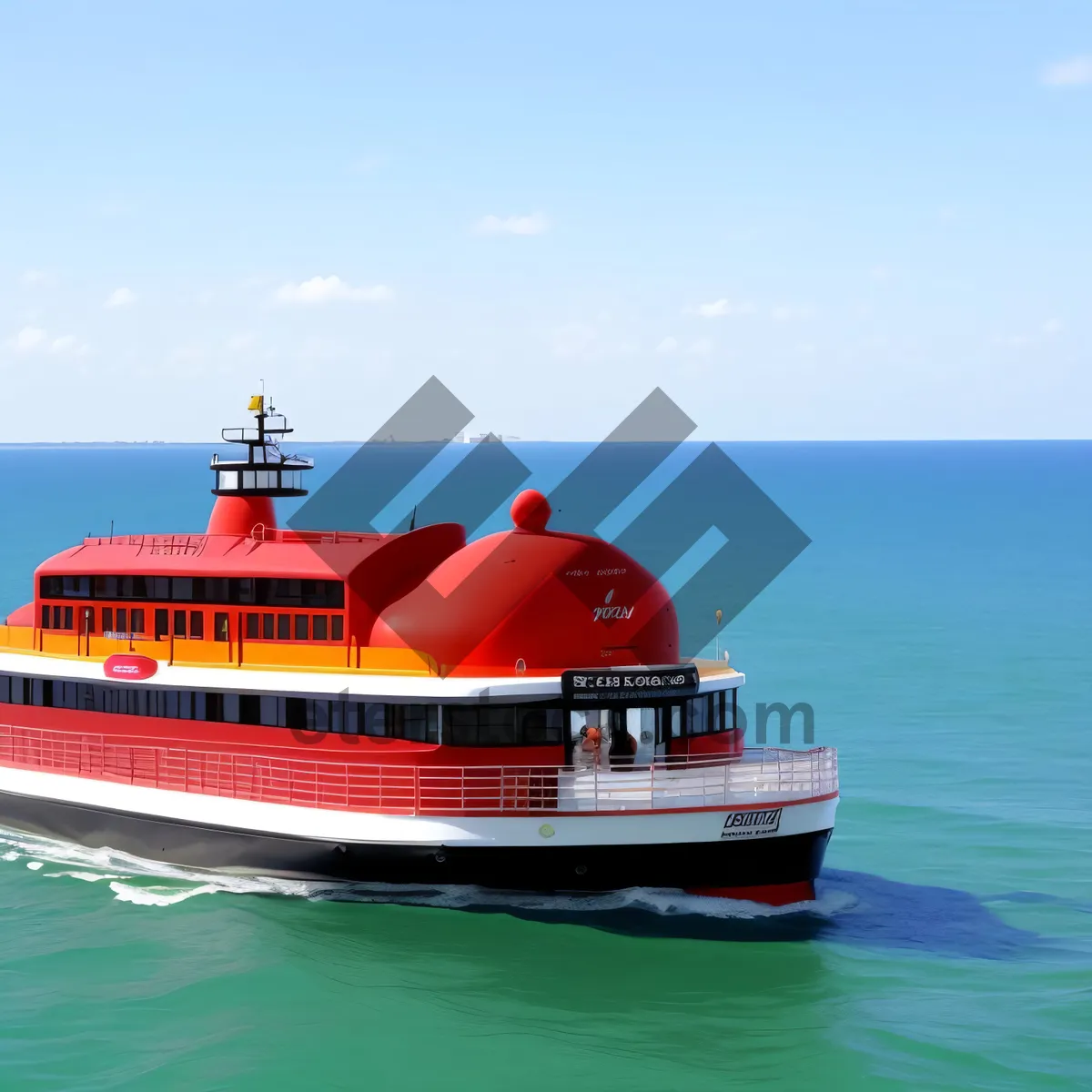 Picture of Seaside Adventure: Ocean Cruise Ship by the Harbor