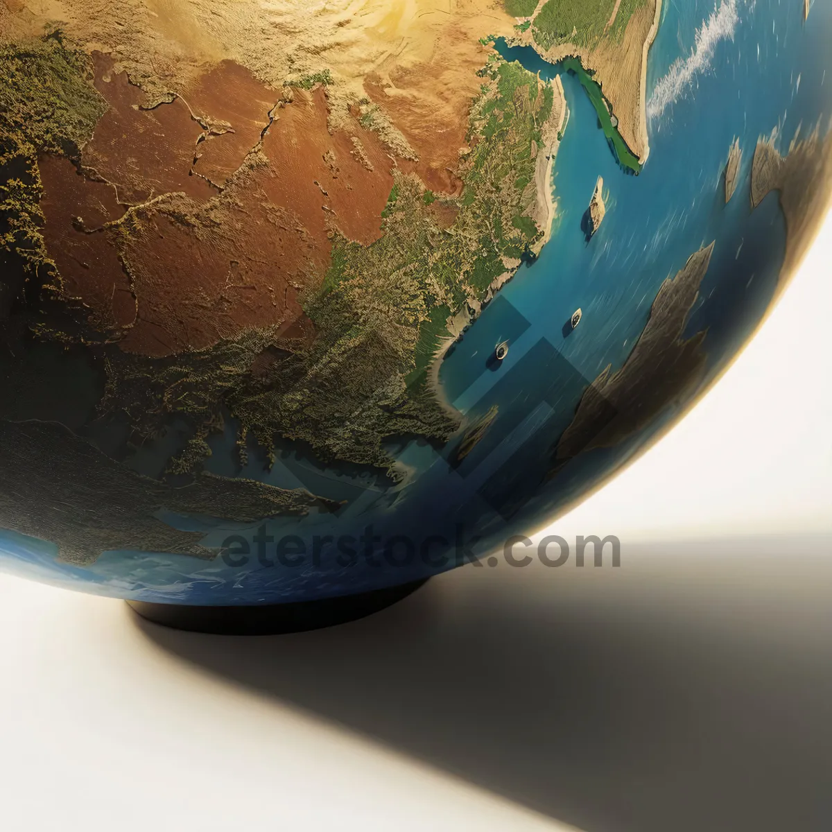 Picture of Global wine glass on world map background