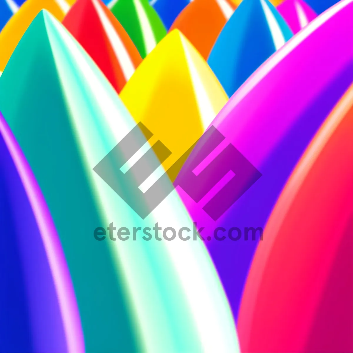 Picture of Digital Fantasy: Vibrant Rainbow Fractal Art