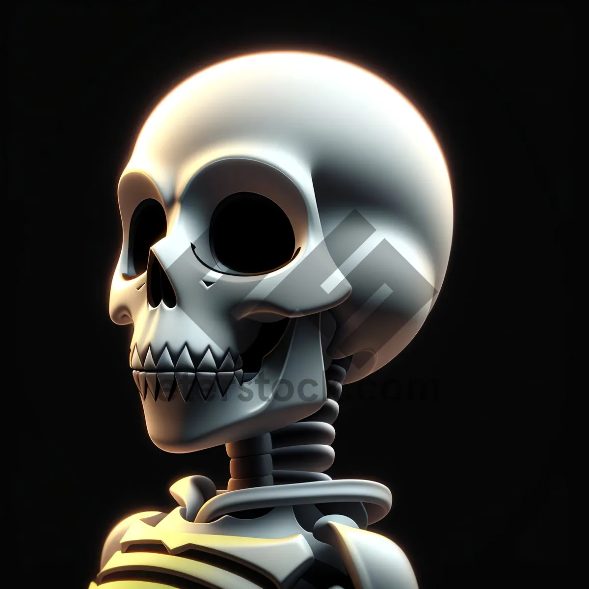 Picture of Terrifying 3D Skull Anatomy - Scary Pirate Inspiration