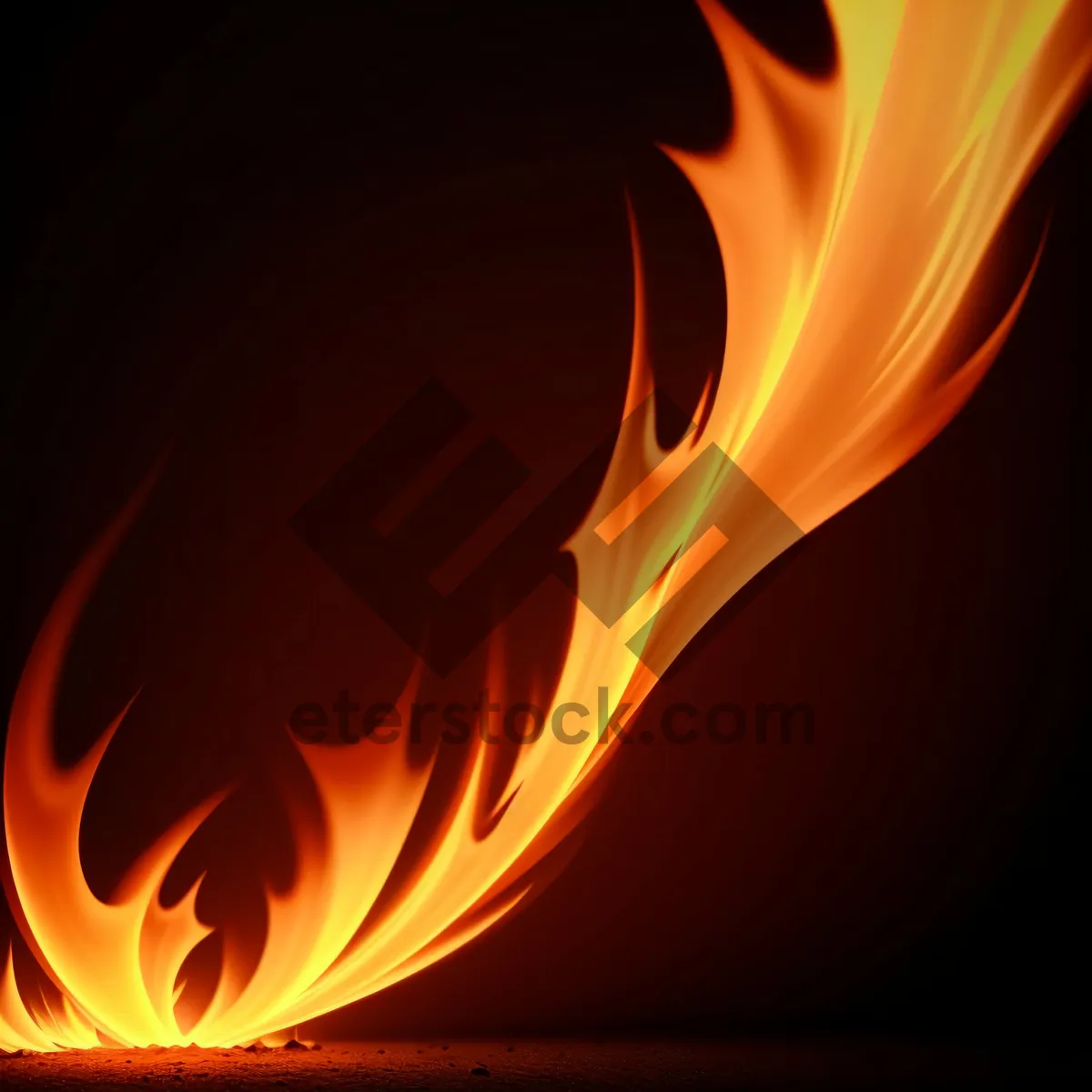 Picture of Blazing Fire: A Fiery Swirl of Energy