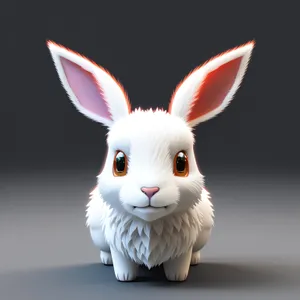 Fluffy Bunny with Big Ears