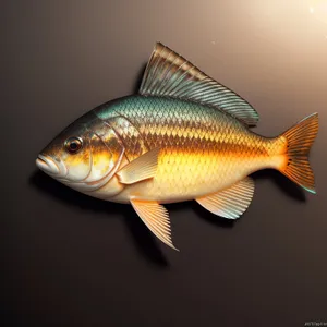 Goldfish swimming in an aquatic aquarium