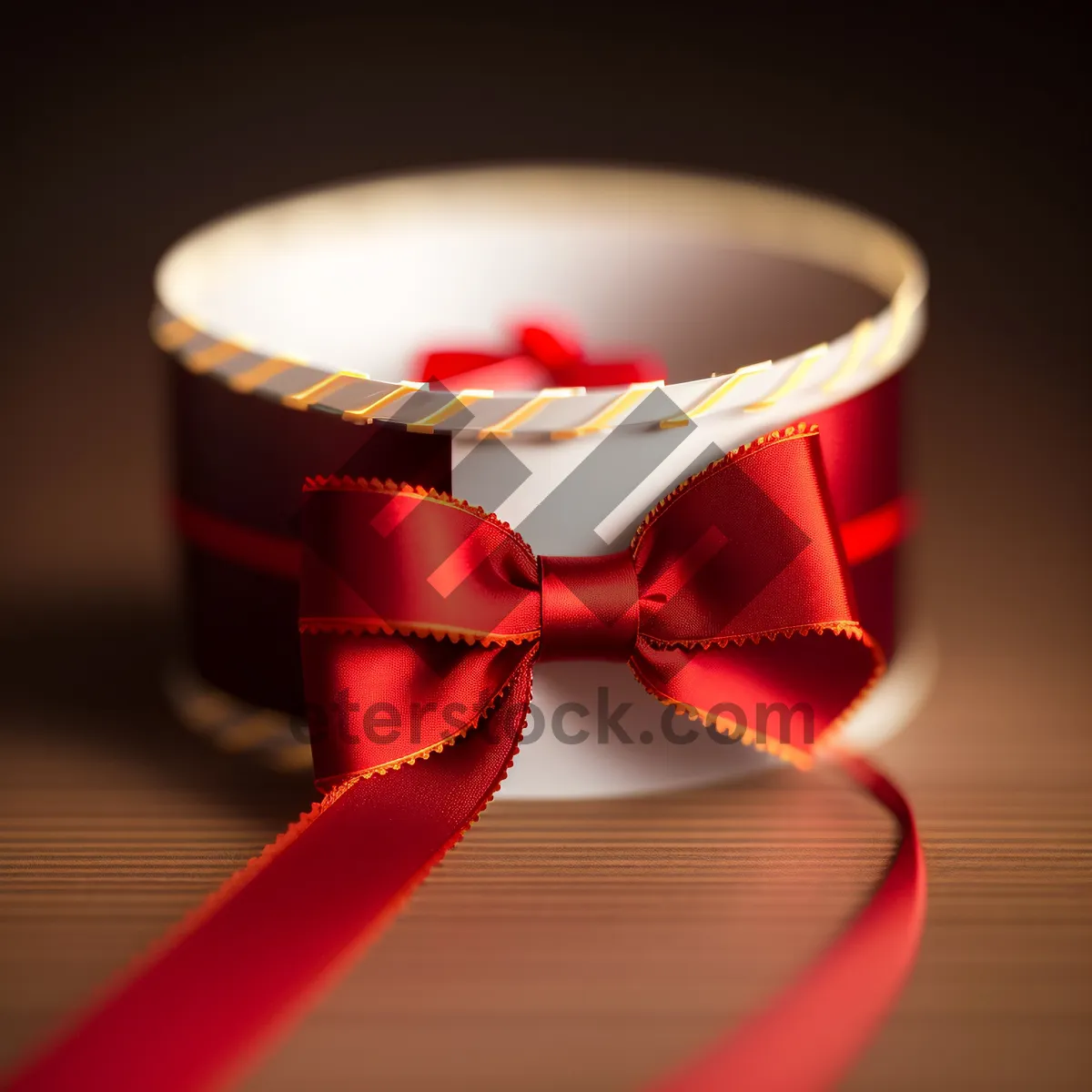 Picture of Festive Gift with Elegant Bow - Celebrating Special Occasions