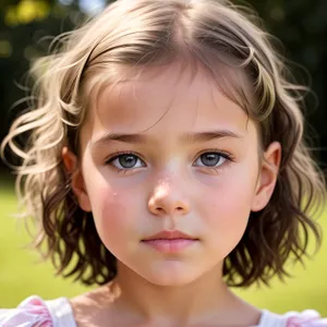 Sweet Smiling Toddler with Blonde Hair