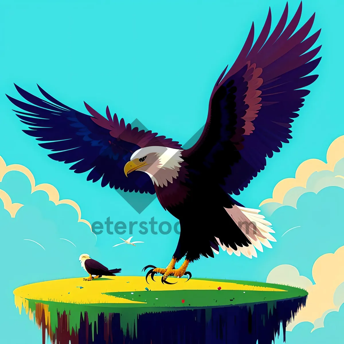 Picture of Soaring Majesty: Bald Eagle in Flight