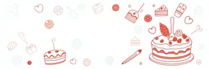 Pink floral design element for holiday celebration card.