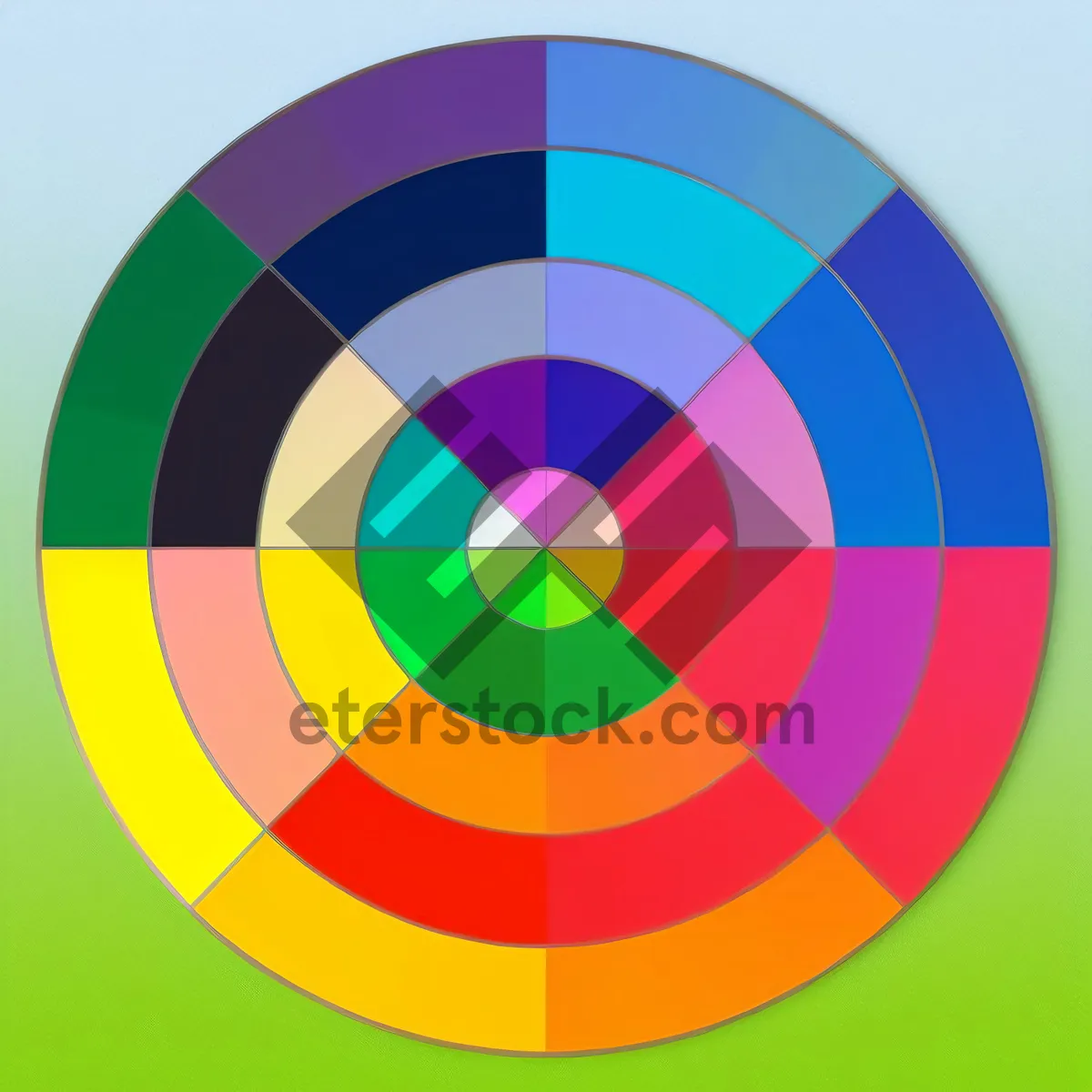 Picture of Vibrant Colorful Circle Pattern Graphic