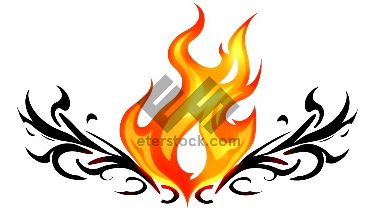 Picture of Flaming Orange Graphic Design Symbol Icon