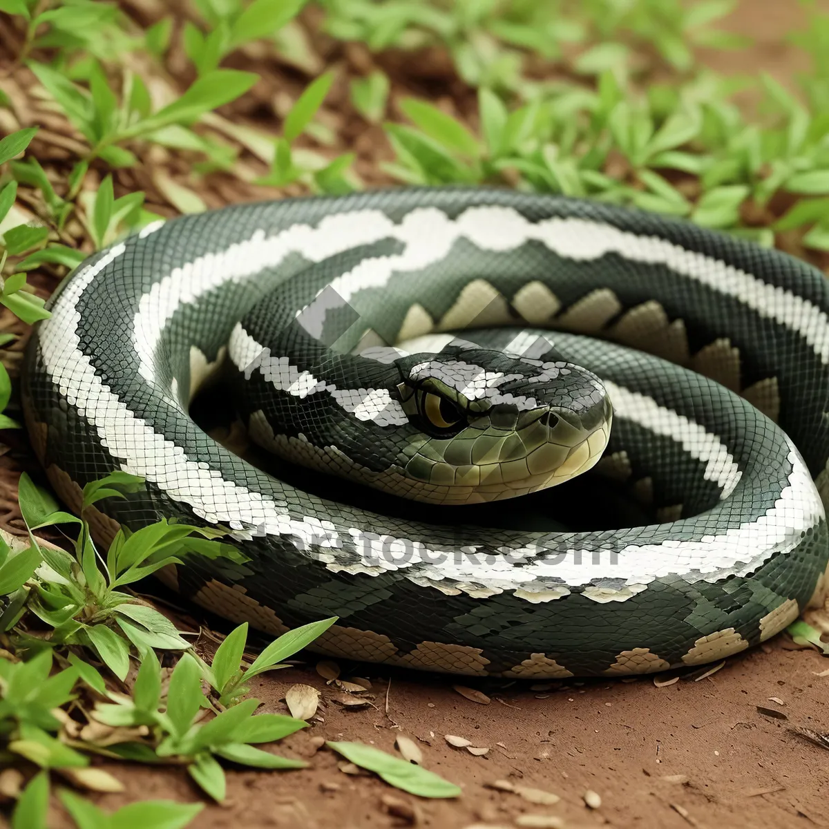 Picture of Night Serpent in the Wild: Dangerous Eye of the King Snake