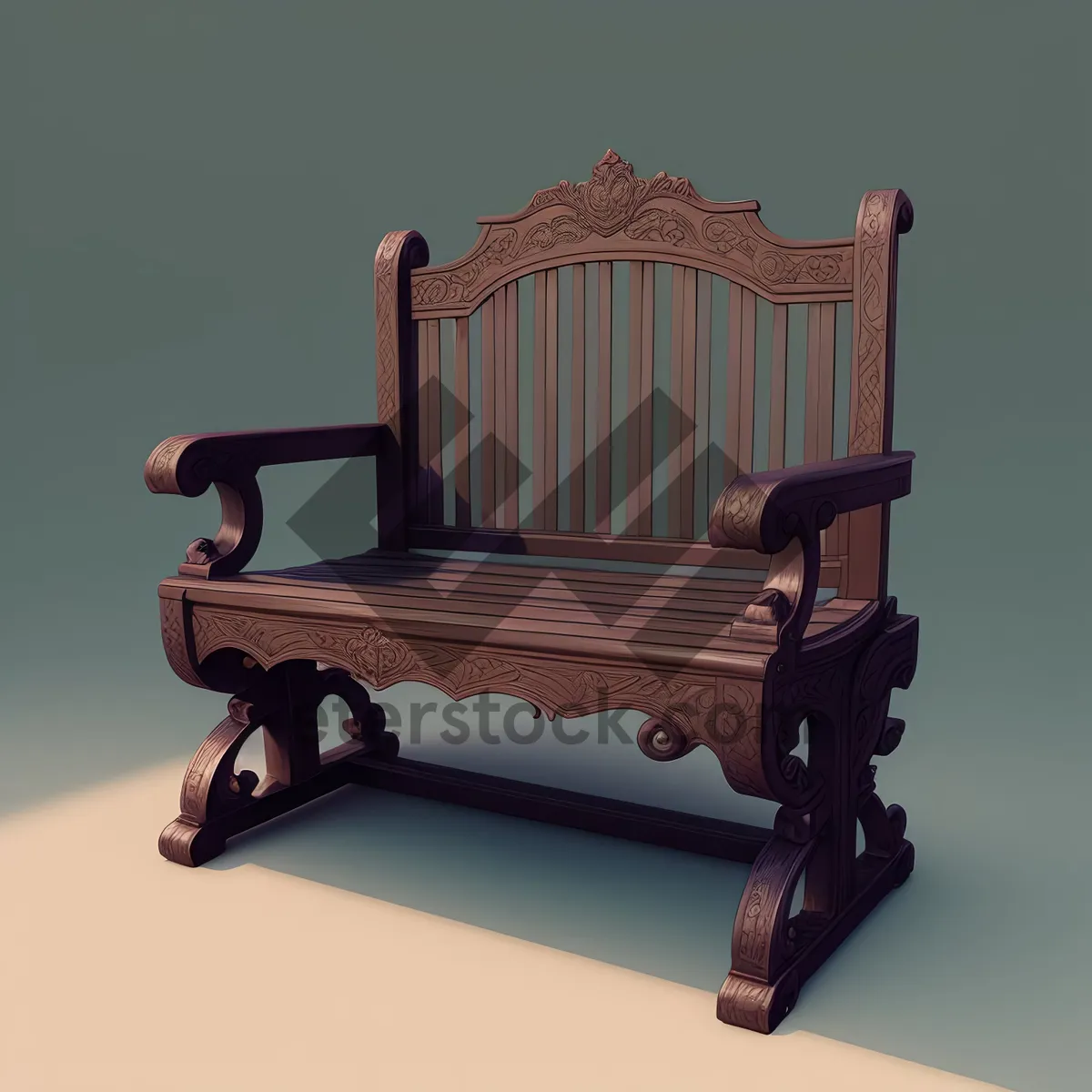 Picture of Vintage Wood Rocking Chair - Antique Home Furniture