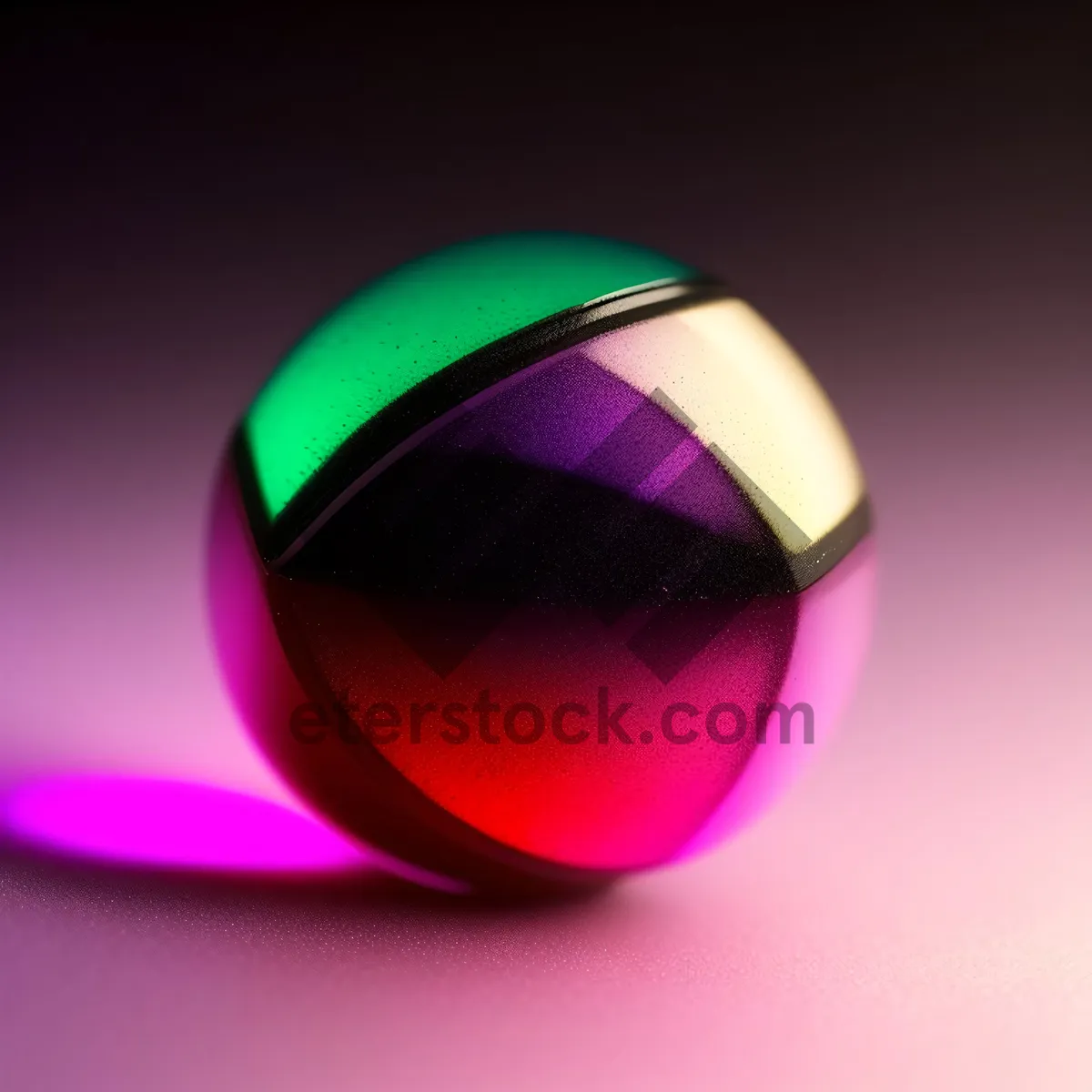 Picture of Reflective Glass Globe: Earth Symbol in 3D