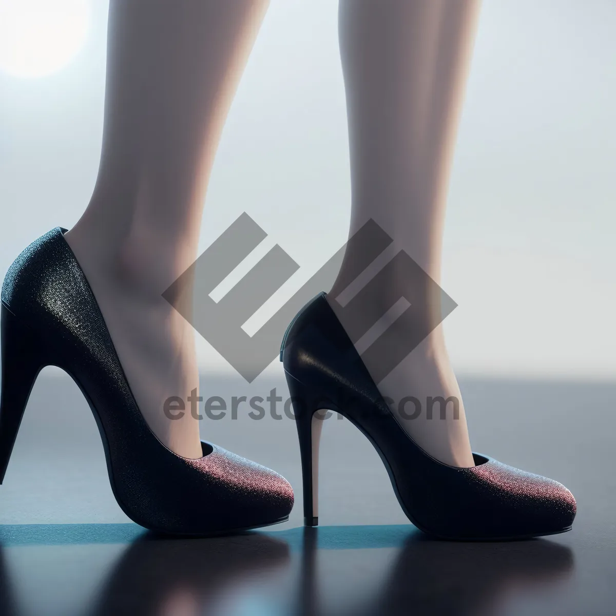 Picture of Seductive Stiletto Heels Emphasizing Slim Legs