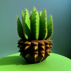 Tropical Pineapple and Cactus Edible Fruit