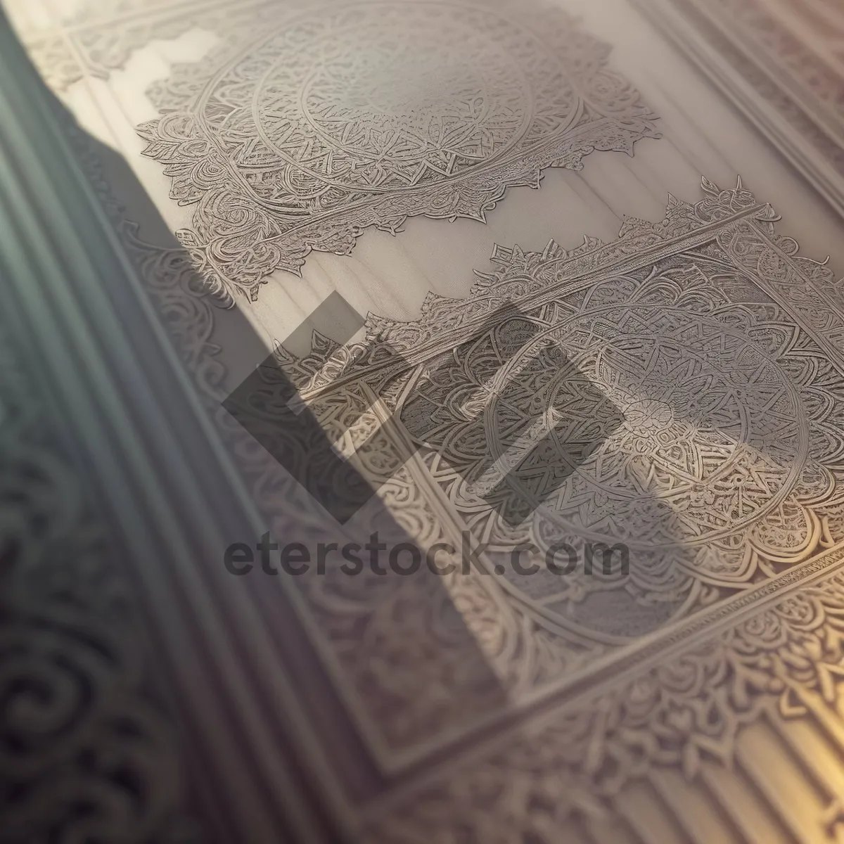 Picture of Lace Stucco Upholstery Texture Design Pattern