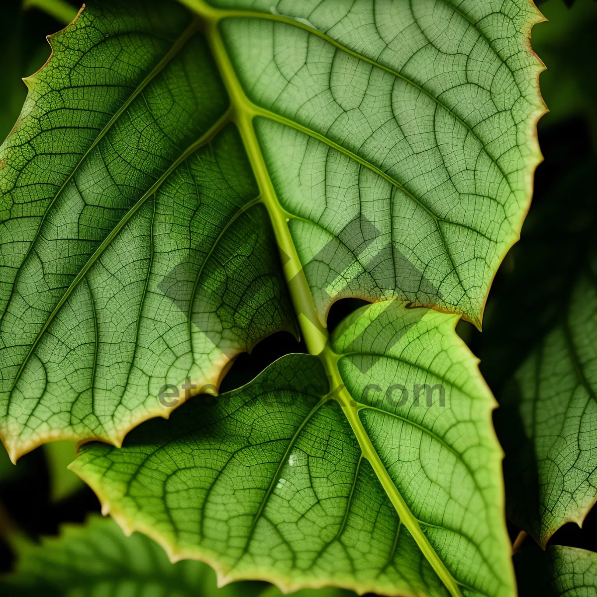 Picture of Vibrant Maple Leaf Pattern in Summer Forest