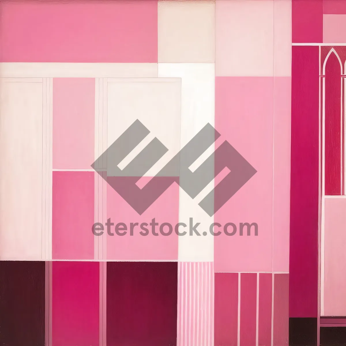 Picture of Vibrant Checkered Graphic Art Boutique Wallpaper