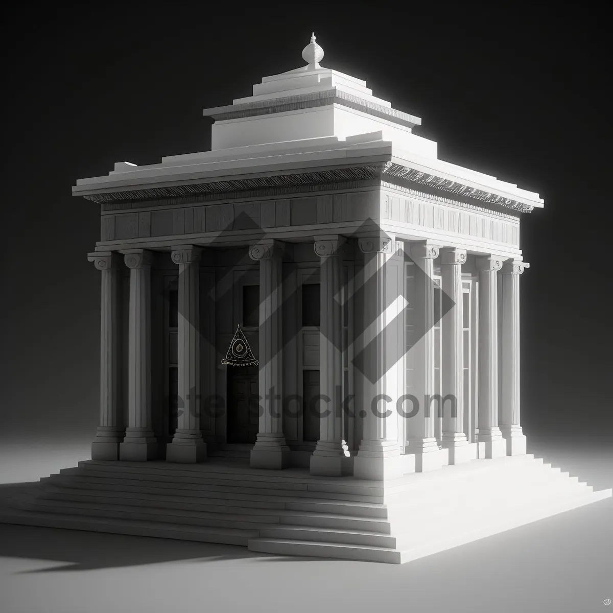 Picture of Classic Capital Columns in Historical Landmark
