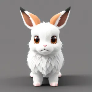 Furry Bunny with Adorable Fluffy Ears