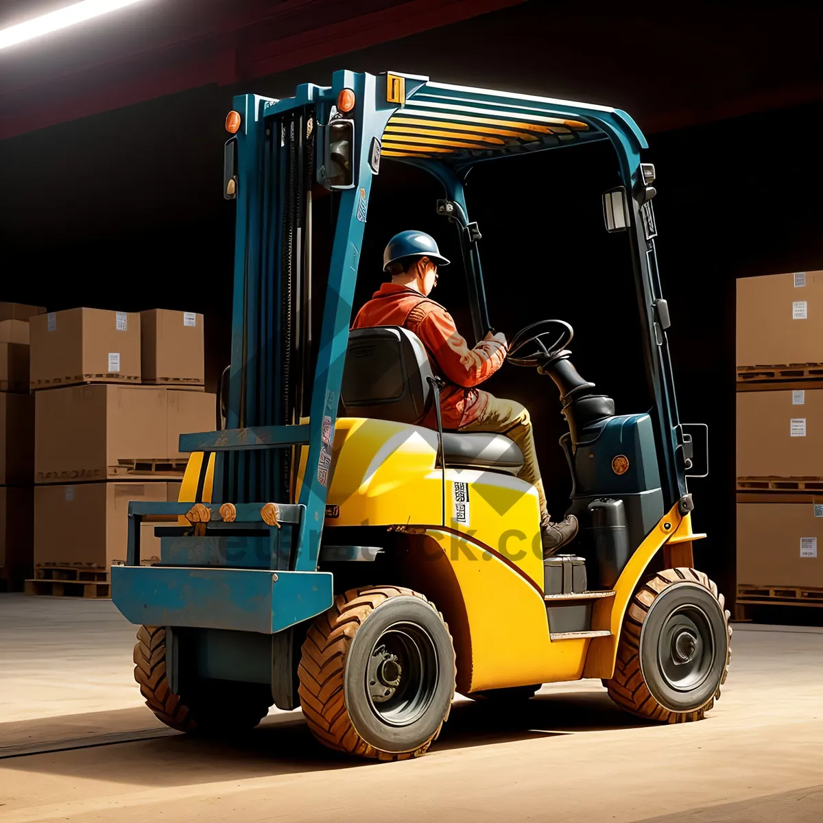 Picture of Heavy-duty Forklift Truck for Efficient Warehouse Work