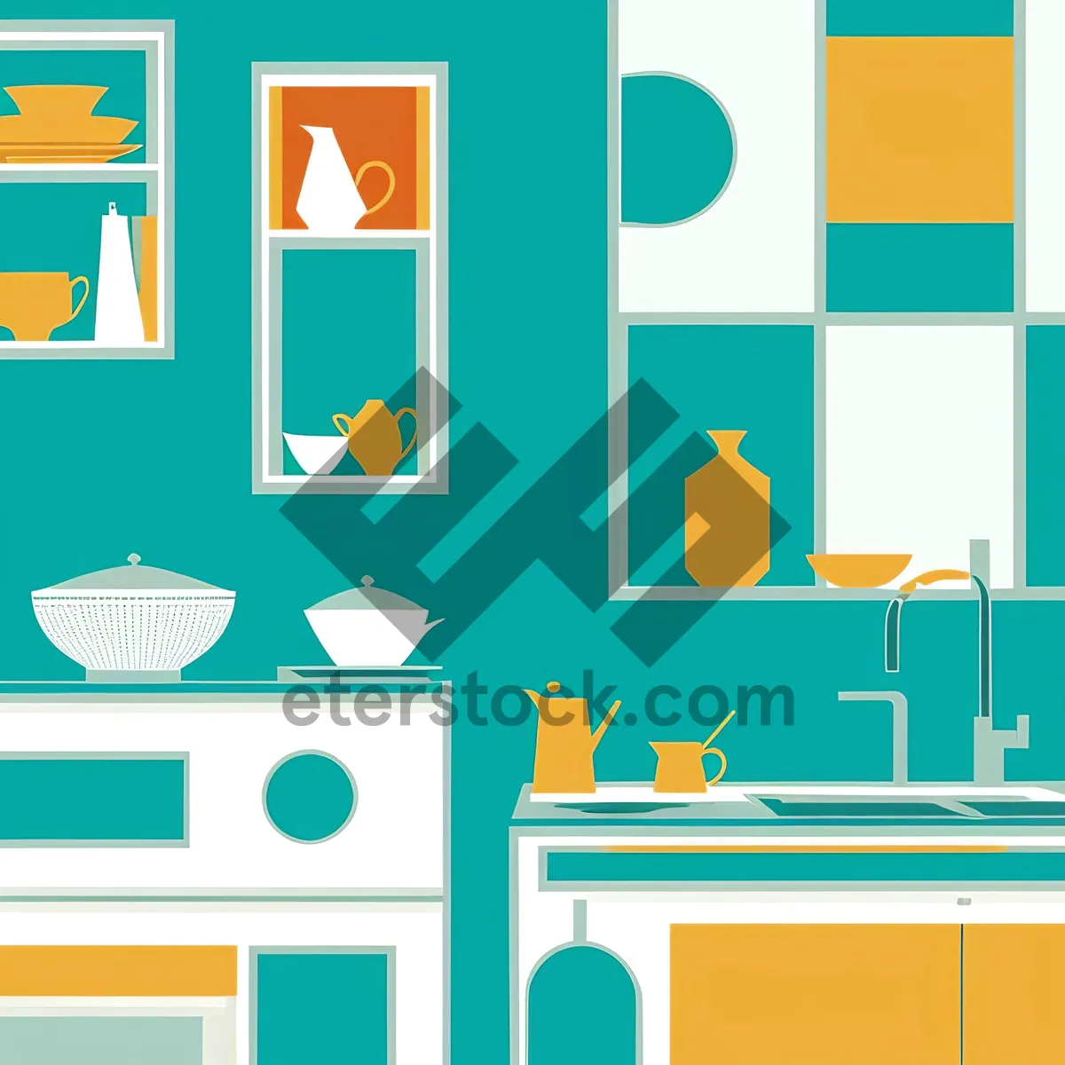 Picture of Web Design Symbol Button Icon Sign Set Illustration