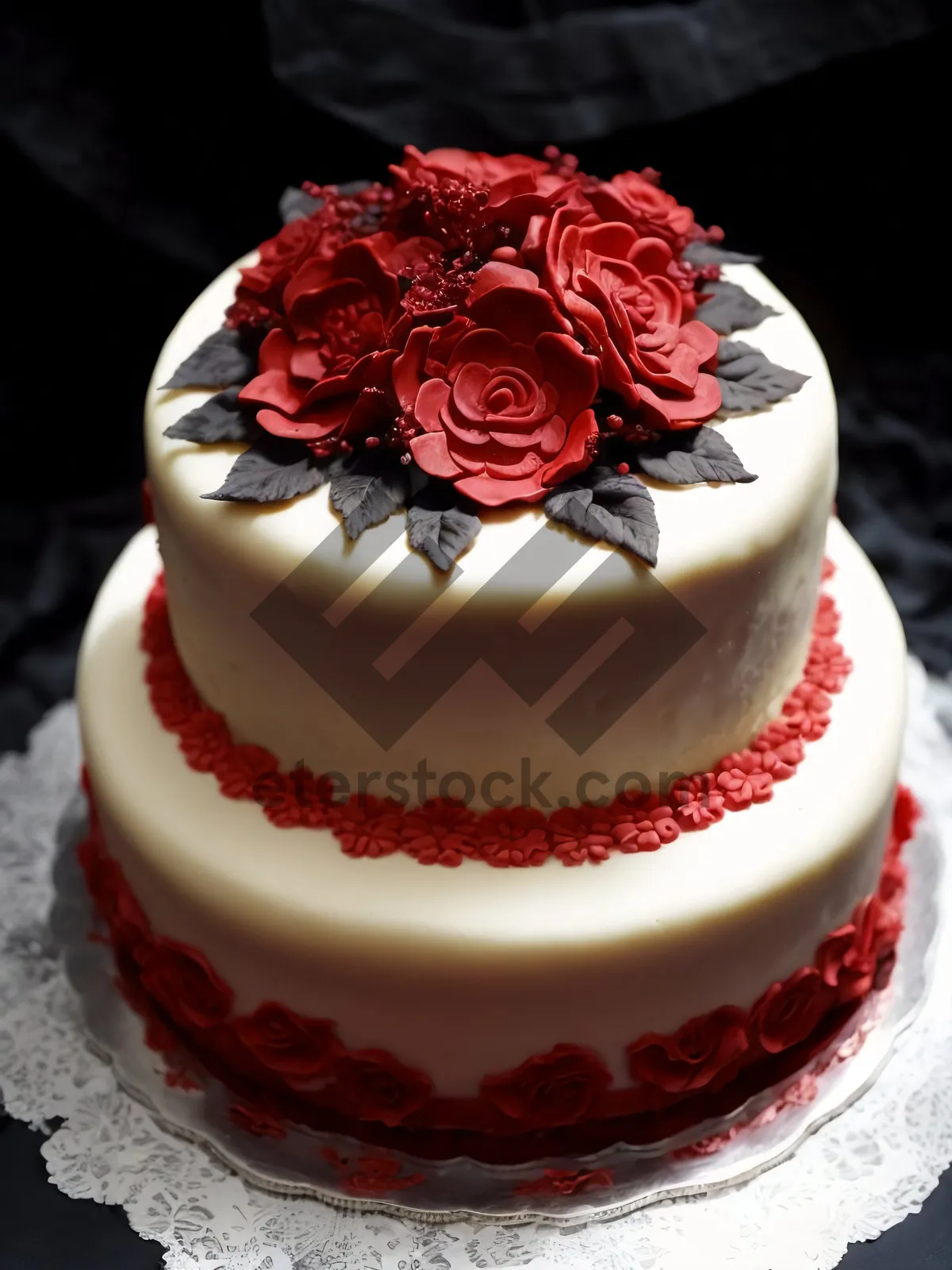 Picture of Delicious Berry Chocolate Trifle Dessert Plate