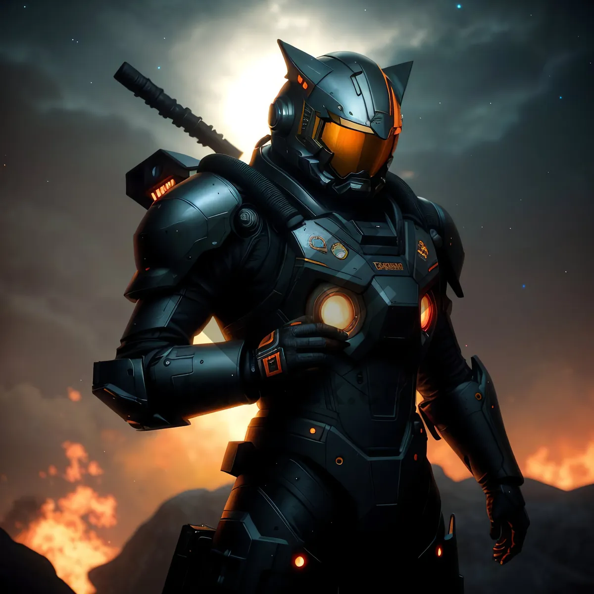 Picture of Military Athlete in Tactical Diving Gear
