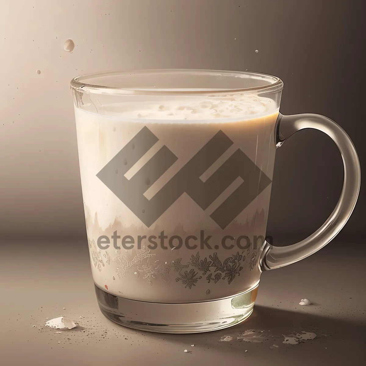 Picture of Foamy Cappuccino with Chocolate Sprinkles in Coffee Mug