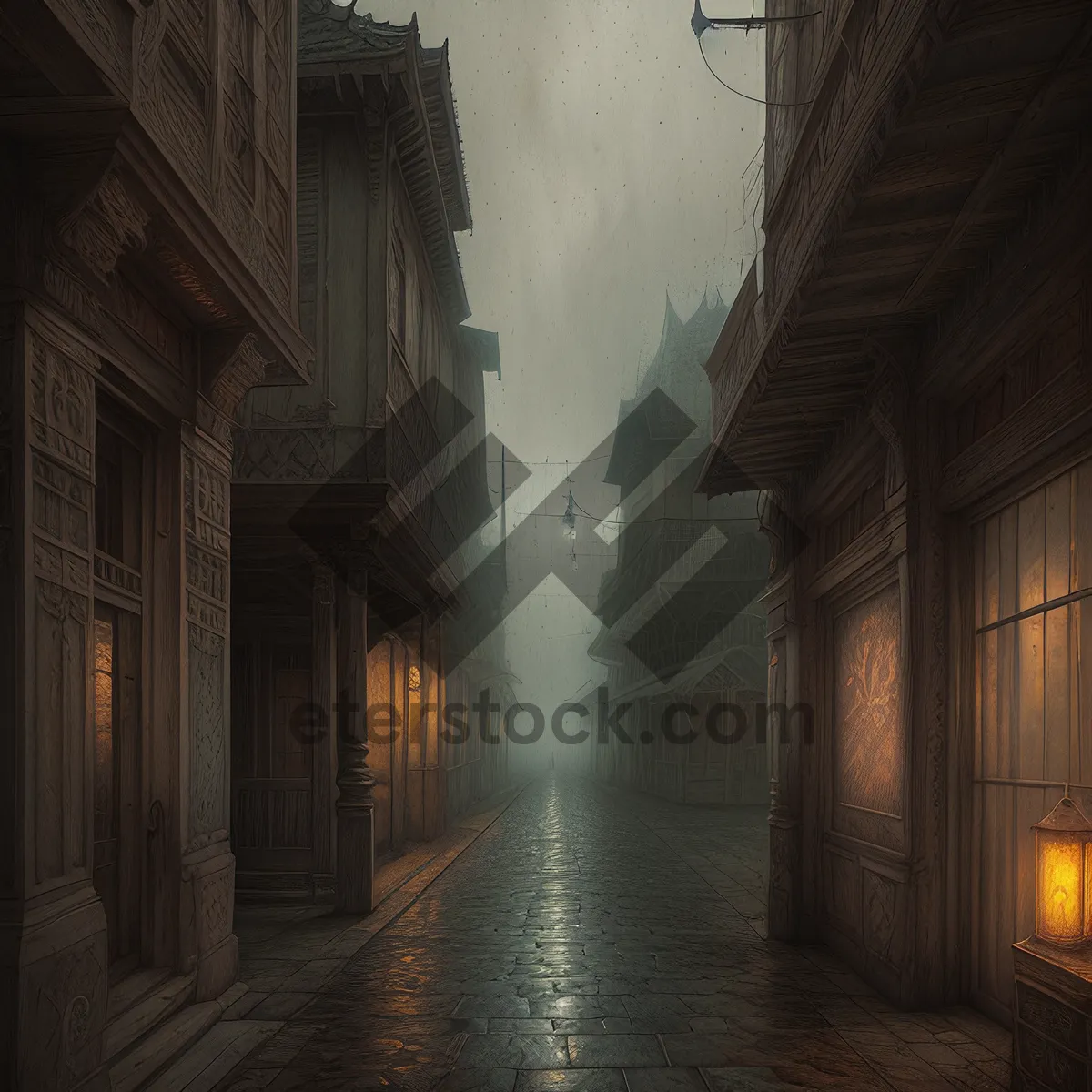 Picture of Old Town Alleyway in Historic City