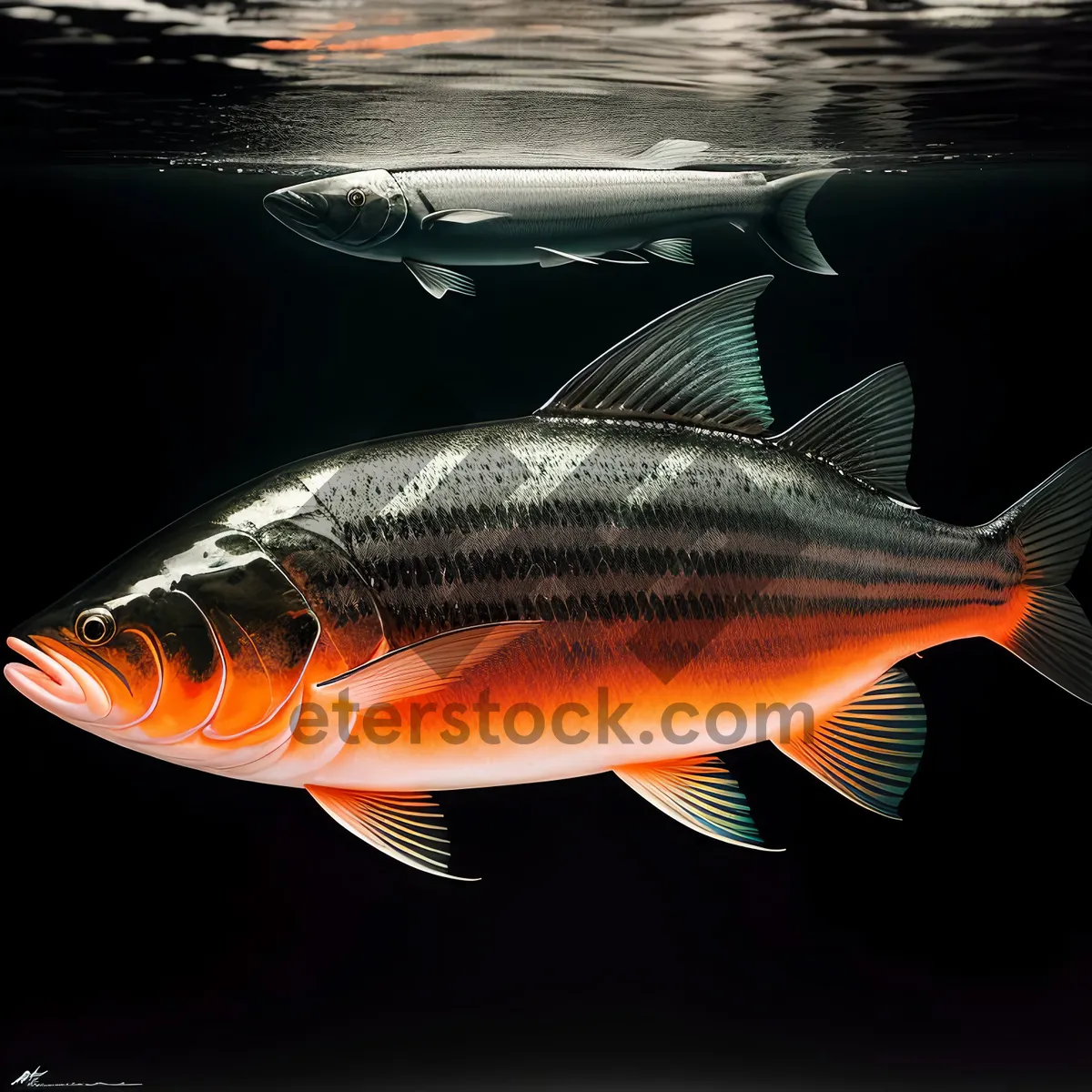 Picture of Underwater Snapper Catch in Marine Abyss