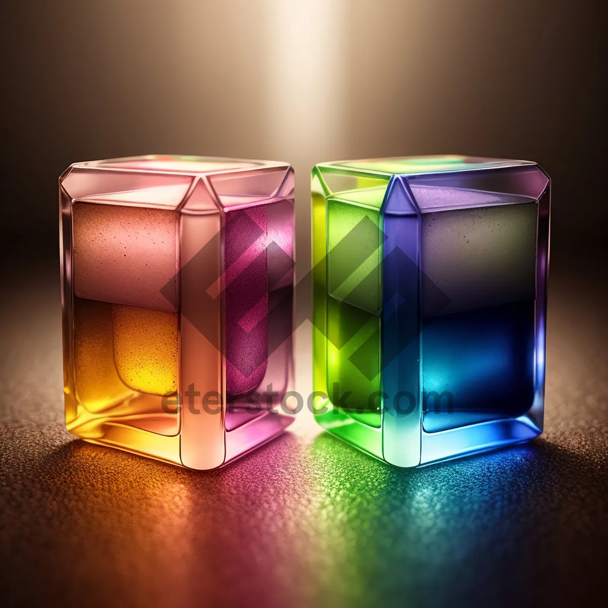 Picture of 3D Glass Gift Box Container Icon