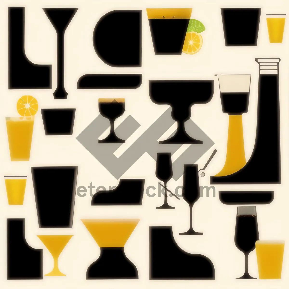 Picture of Black design symbol icon button set for web.