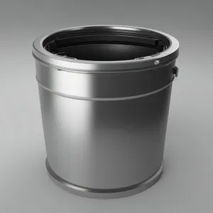 Metal Ashcan Bin - Empty Vessel